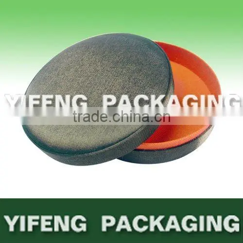 round fabric covered box