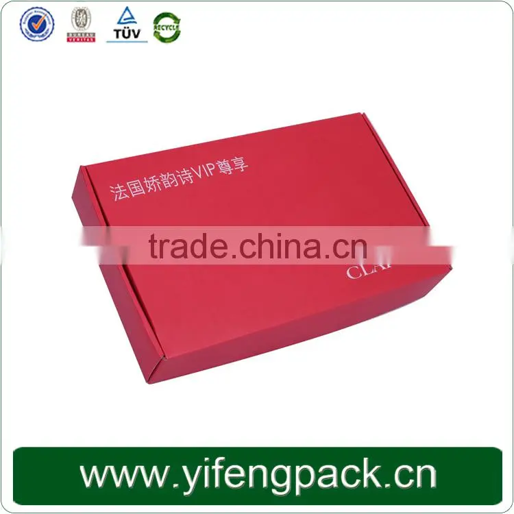 Corrugated paper carton box/Red corrugated packaging box