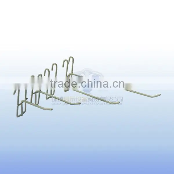 Dip coating retail gridwall hooks for store display hanging