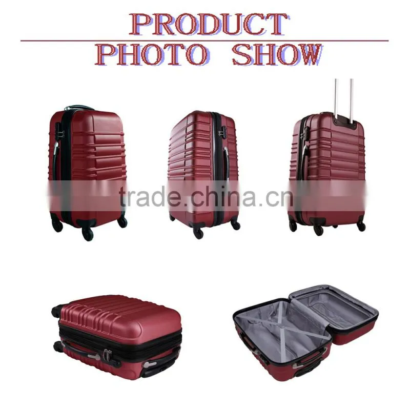 16''/20''/24''/28'' 4pcs lightweight abs trolley spinner luggage set