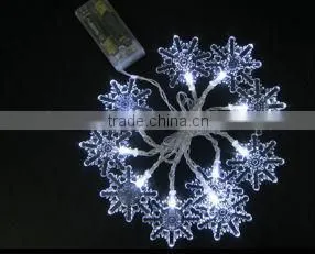 led battery christmas lights with christmas tree, snow, pentagram , mushroom