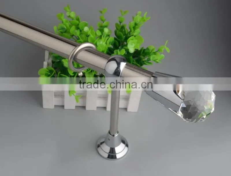 Home decoration fixed curtain rod brackets/export luxury europe curtain rod barckets