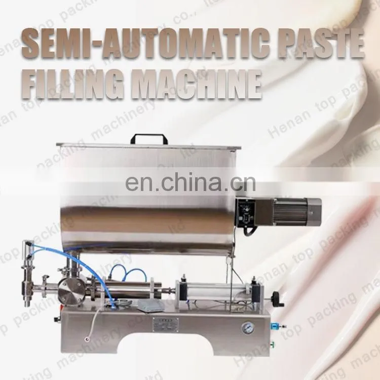 Automatic date mustard peanut butter paste filling packing machine with pouch