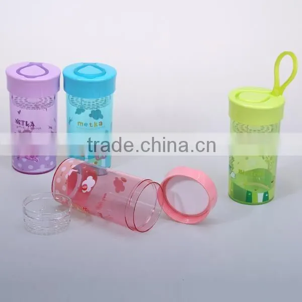 colorful Plastic sport water bottles with handle