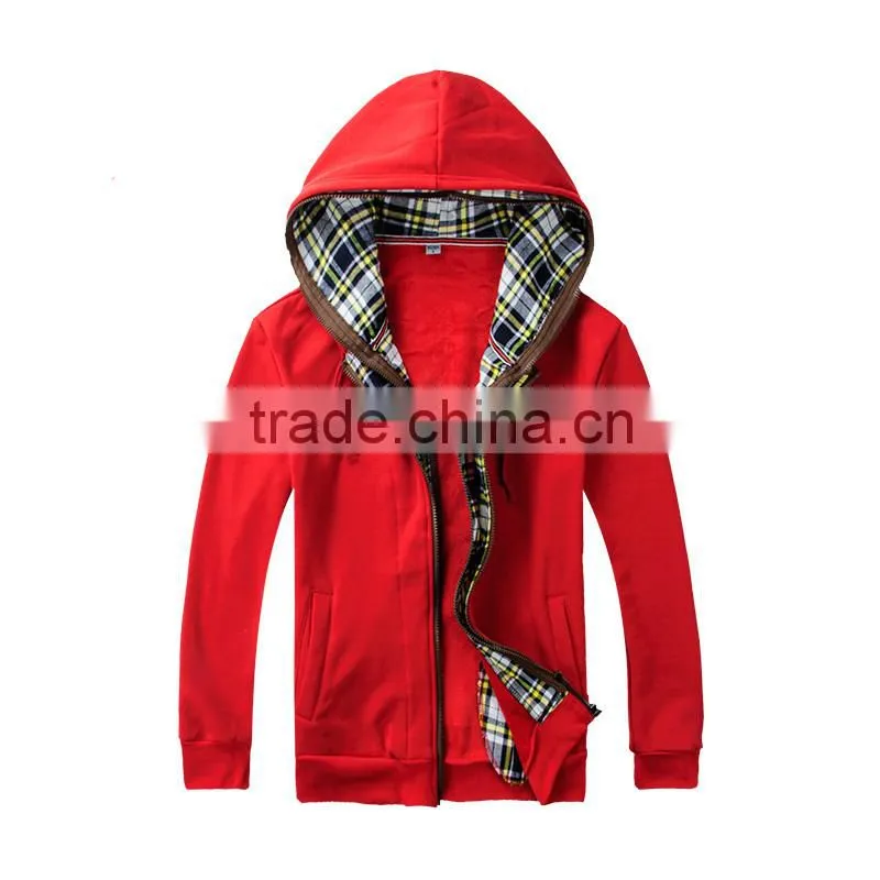 embroidery men's zip up hoodie jackets in bulk from Alibaba China supplier