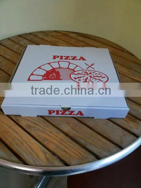 customized paper pizza in box