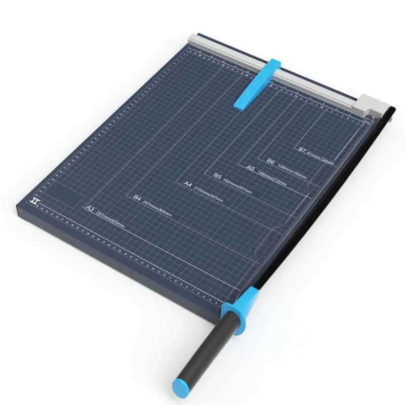 Premium 18-Inch A3 Paper Guillotine Cutter Manual Paper Trimmer 455*380mm Steel Metal Baseplate (GL310)