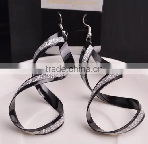 Beautiful Earring Designs For Women Personalized Design Long Spiral Shaped Cute Girl Fashion earrings