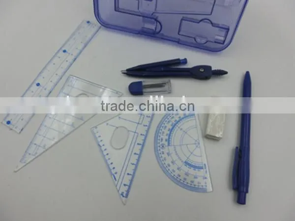 2015 New Arrival promotional Children customized Plastic stationery set