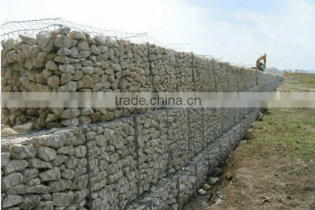 Galvanized river bank protect gabion basket/gabion box for sale