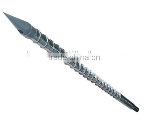 bimetallic single screw and barrel for plastic injection molding machine