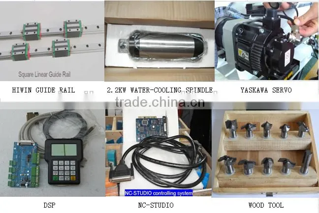 2016 high quality new design cheap price 4 axis 3d wood cnc machine