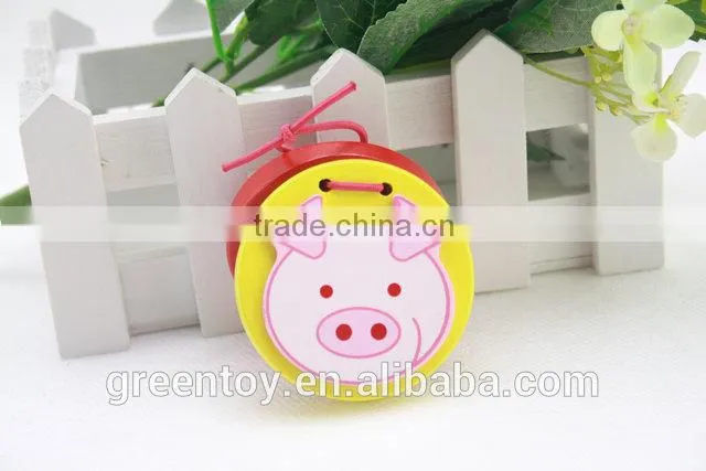 mini wooden musical instruments castanets toy