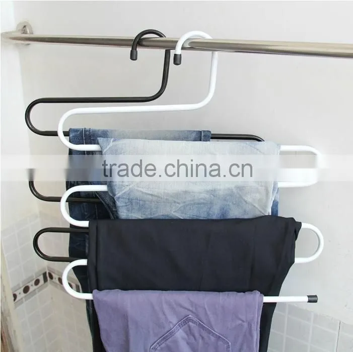 New design S-shape steel trousers hanger