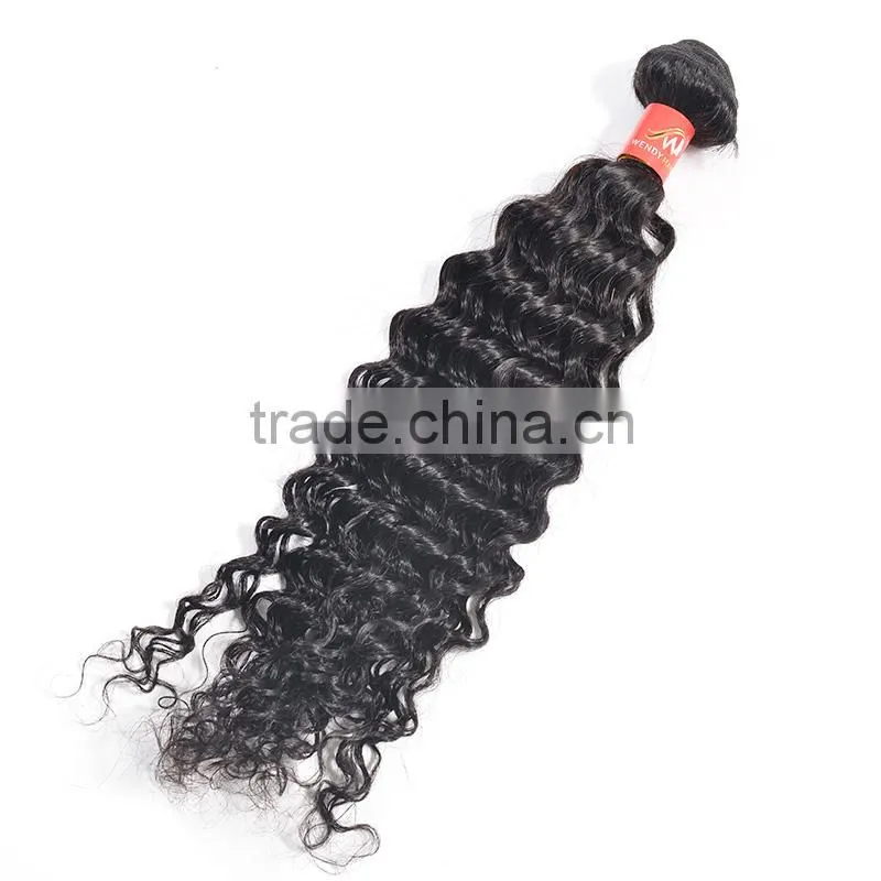 Cheap Price Virgin Remy Peruvian Black Color Afro Wave Human Hair Extensions