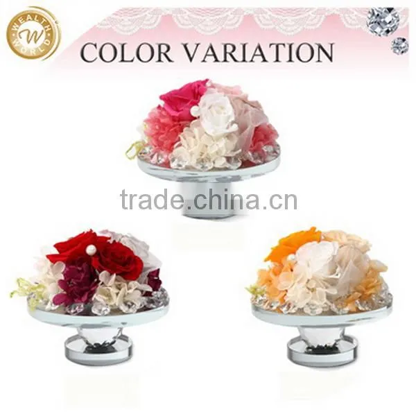 New style hot sale rose crystal decoration