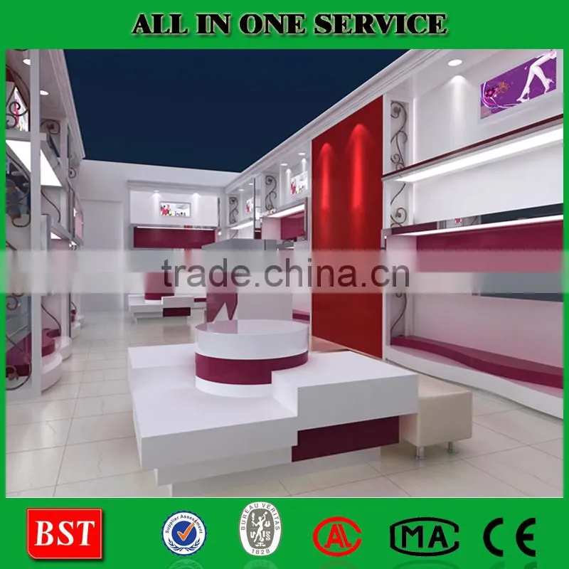 Wooden Display Cabinet for Fashion Shoe Store