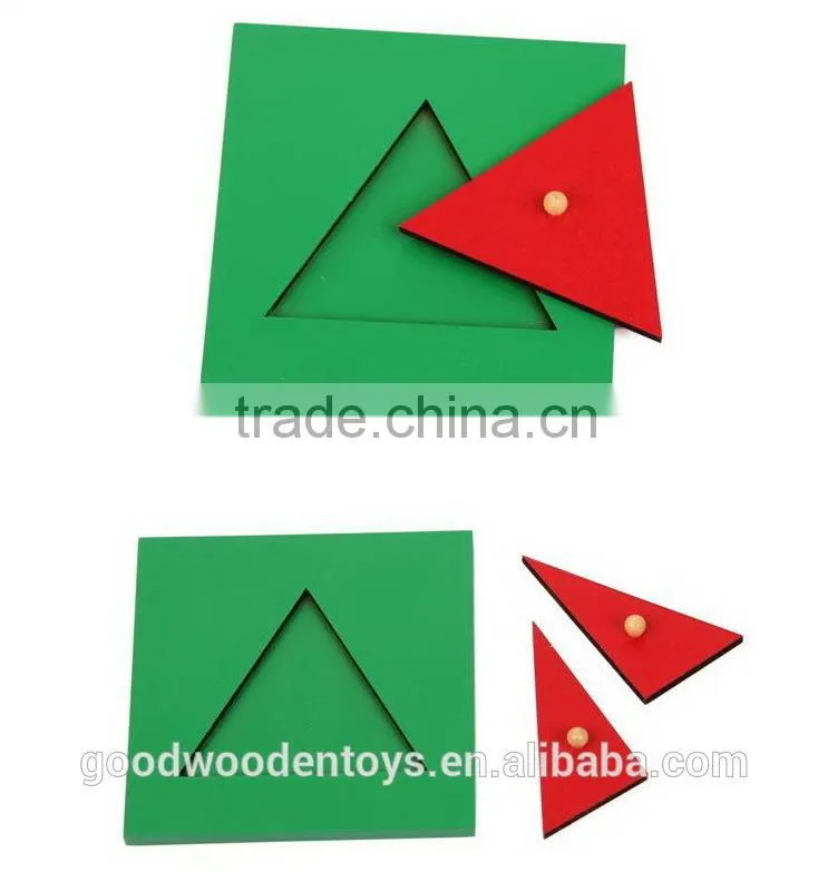Educational Toys for Kids Montessori Language Materials Metal Triangles game