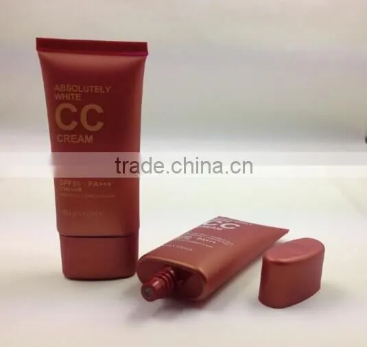 High Quality Super Oval Tube for Makeup Set /50ml Cosmetic Packaging with Metallic Cap