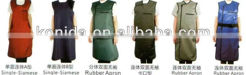 lead rubber apron, instrusive gloves, lead gloves