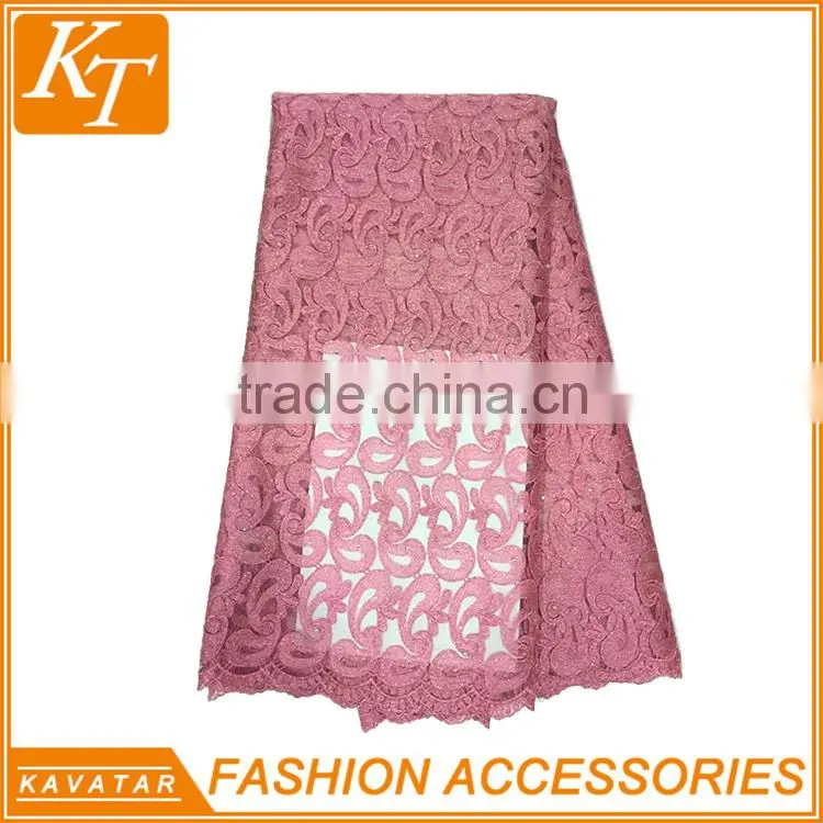Kavatar Brand Latest african cord guipure lace fabric