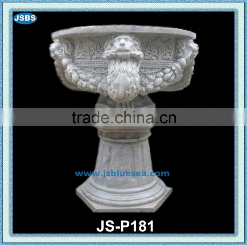 cheap handmade stone planter and pedestals