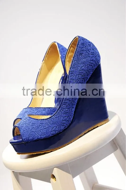 sexy lace peep toe korean dress shoes latest high heel shoes for girls.