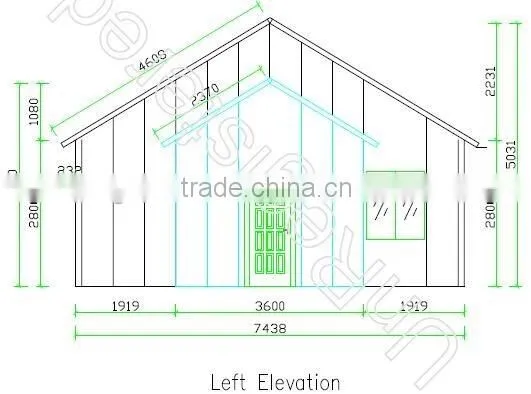 Easy to easy and fast assemble well insulated prefabricated house/modular house made in China