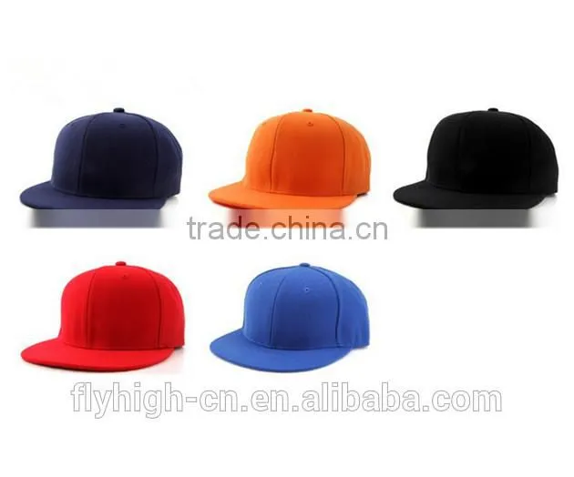 Popular Embroidery Logo Twill Cotton Snapback Cap