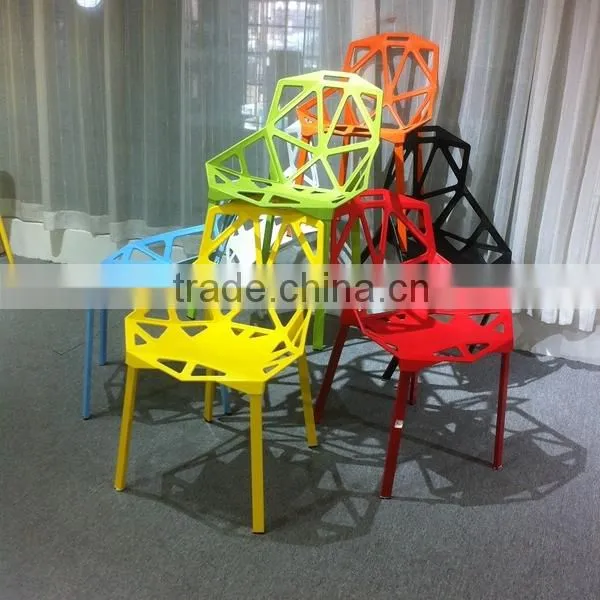 Unique Design Colorful Living Room Furniture PP Plastic Chair/ Polypropylene Chair One