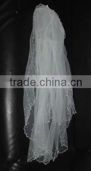 white wedding veils