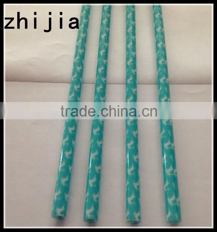 7mm Colorful hard plastic drinking straw