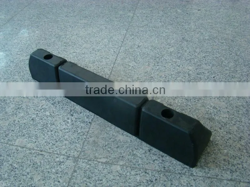 Best price wheel chock rubber parking barrier
