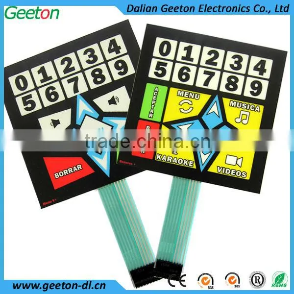 Custom China Membrane Switch Keyboard Thin Film Switch