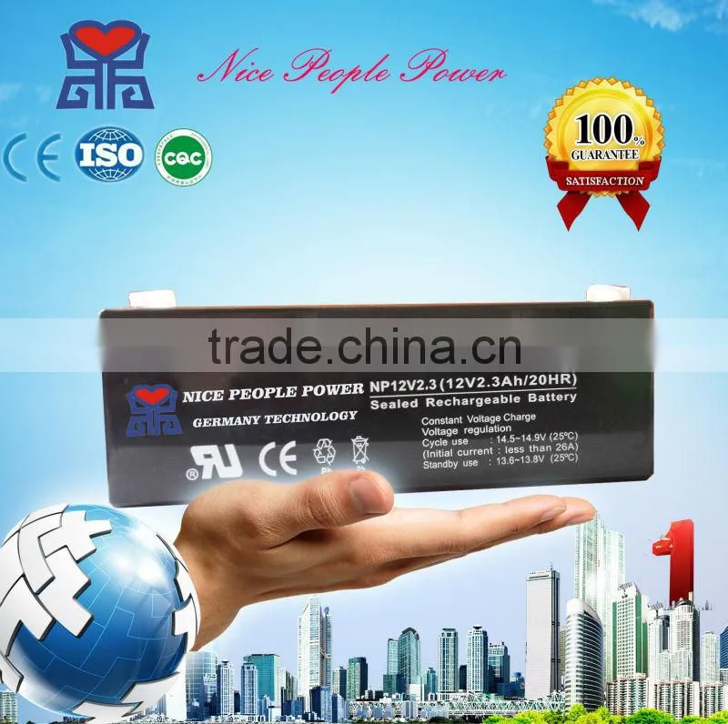 portable sealed lead acid 12v 2.3ah rechargeable battery