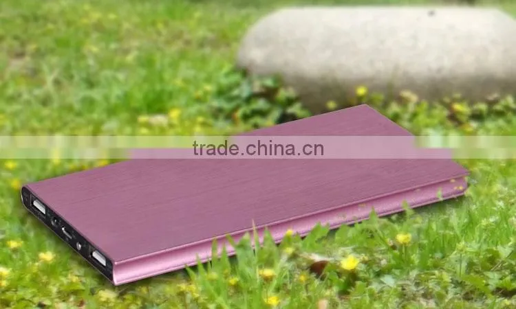 Factory Supply 10000 mah Aluminium Alloy Mobile Power Bakcup Battery Charger , 10000 mah Power Bank Charger
