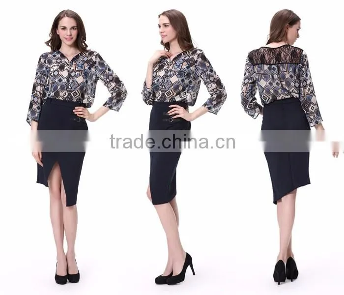 2016 Whole Sale High Quality Long Sleeve Lace Top For Girls