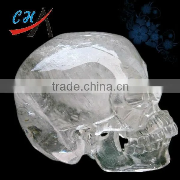2.0" Black Obsidian Carved Crystal Skull, Realistic