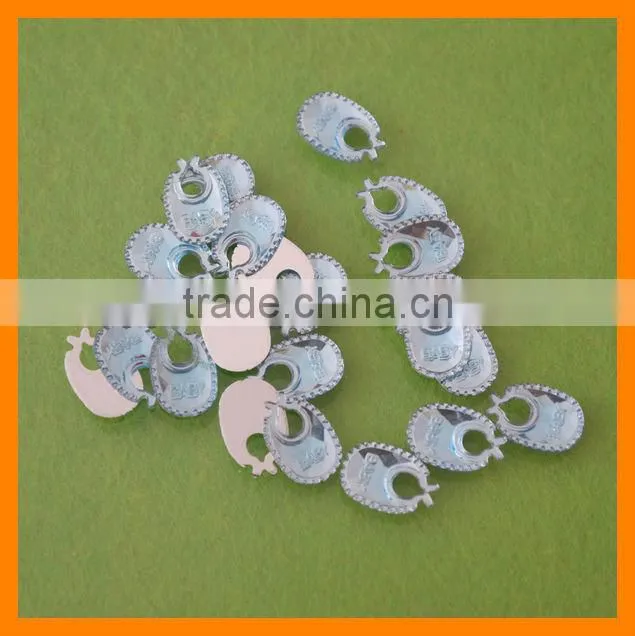 Wholesale Baby Shower Decoration/Baby Nursing Towel/Baby Saliva Towel Shape Gemstone