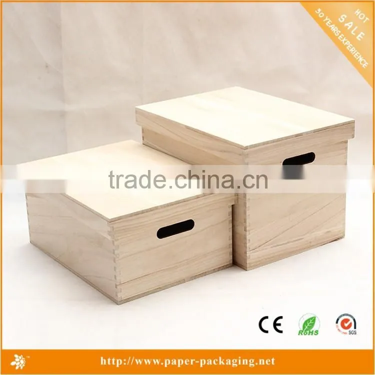 2015 Wholesale Custom Square Art Minds Wood Box