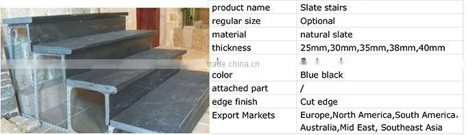'factory direct' slate stairs tread stairs step tiles stairs step tiles LTB-12030T25RG1C