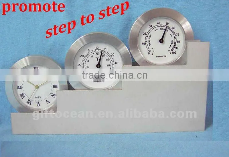 aluminum art metal desk clock, crafts aluminum clock