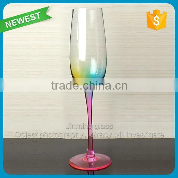 Wholesale Wine Glass Champagne Glass Colored Champagne Flute