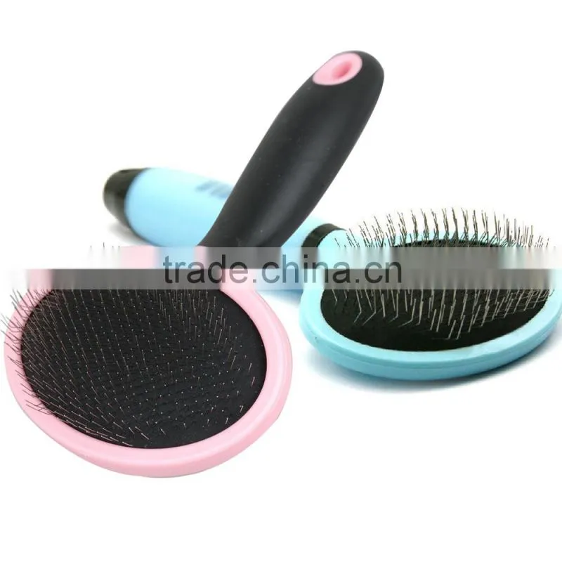 Pink/Blue Dog Cat Fur Comb Brush Long Short Hair Grooming Thin Pin Shedding Tool