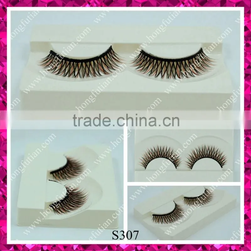 High quality synthetic hair eye lashes individual false eyelashes