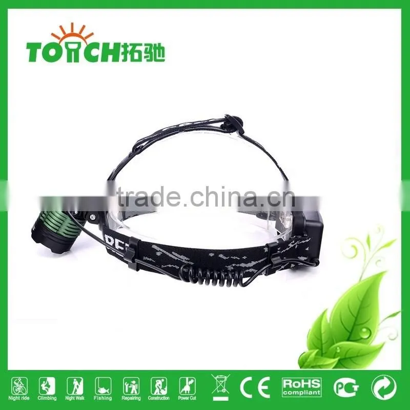 Super Waterproof XM-L T6 10 w LED Headlamp Flashlight 18650 Battery Powered Head Light Lamp Torch Lantern For Hunting Camping