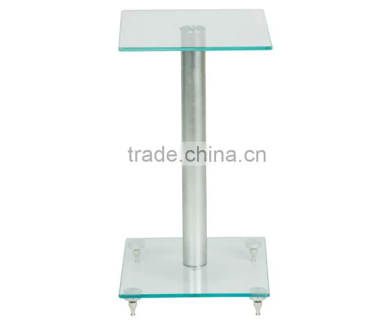 Pair 650 height glass speaker stand mounts