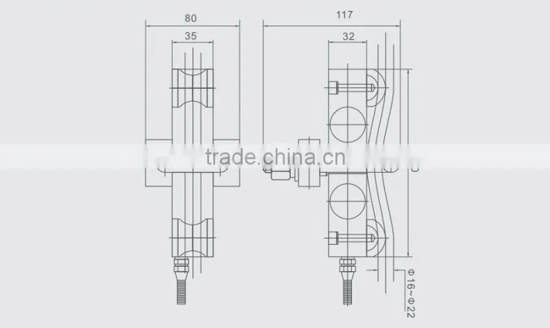 cheap china single rope overload alarm RH-C 3000kg elevator load cell sensor