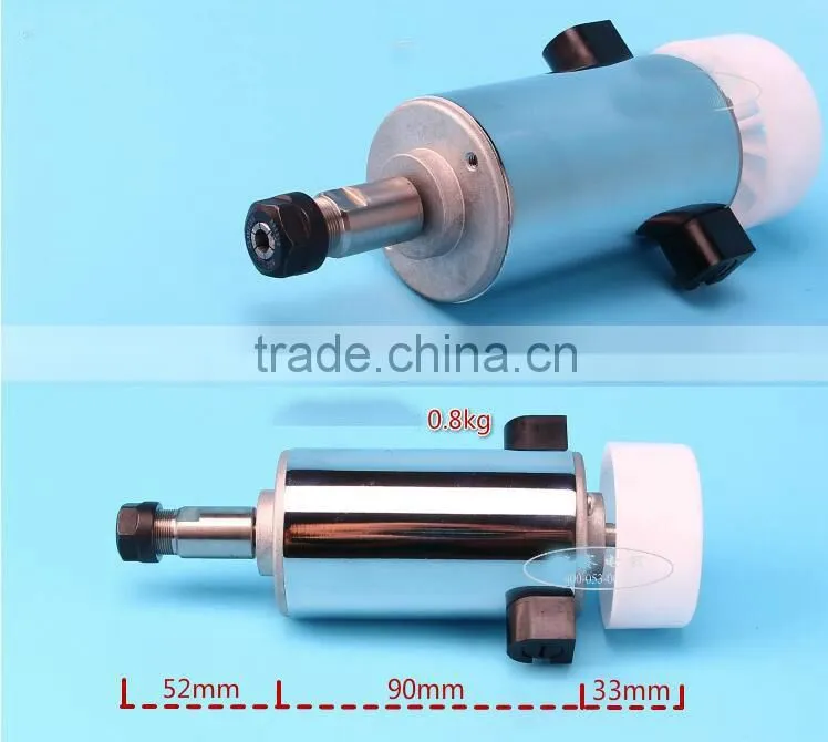 52mm 300w 0.4Nm ER11 3000rpm dc 12v air cooled spindle motor for cnc diy carving pcb milling machine
