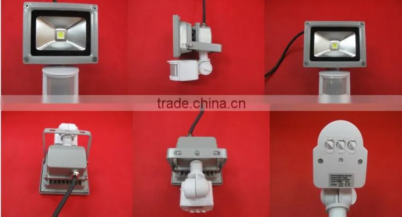 Best quality 10w motion sensor led flood light with IP 65